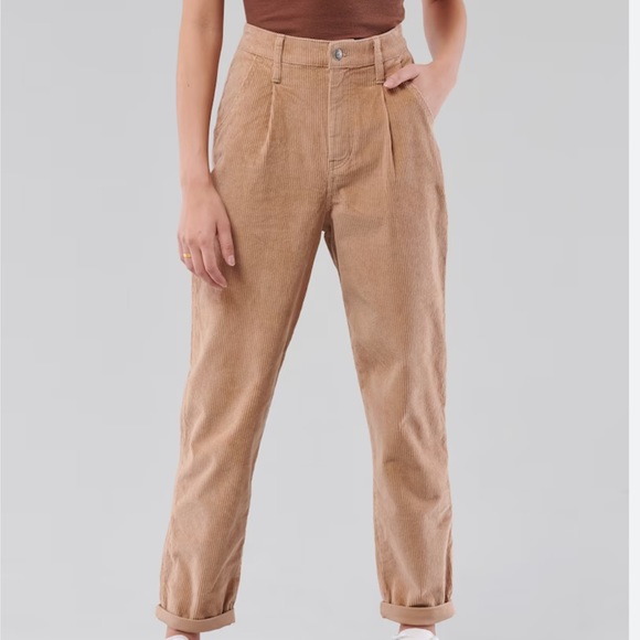 Hollister Pants - Hollister Ultra High-Rise Corduroy Mom Pants